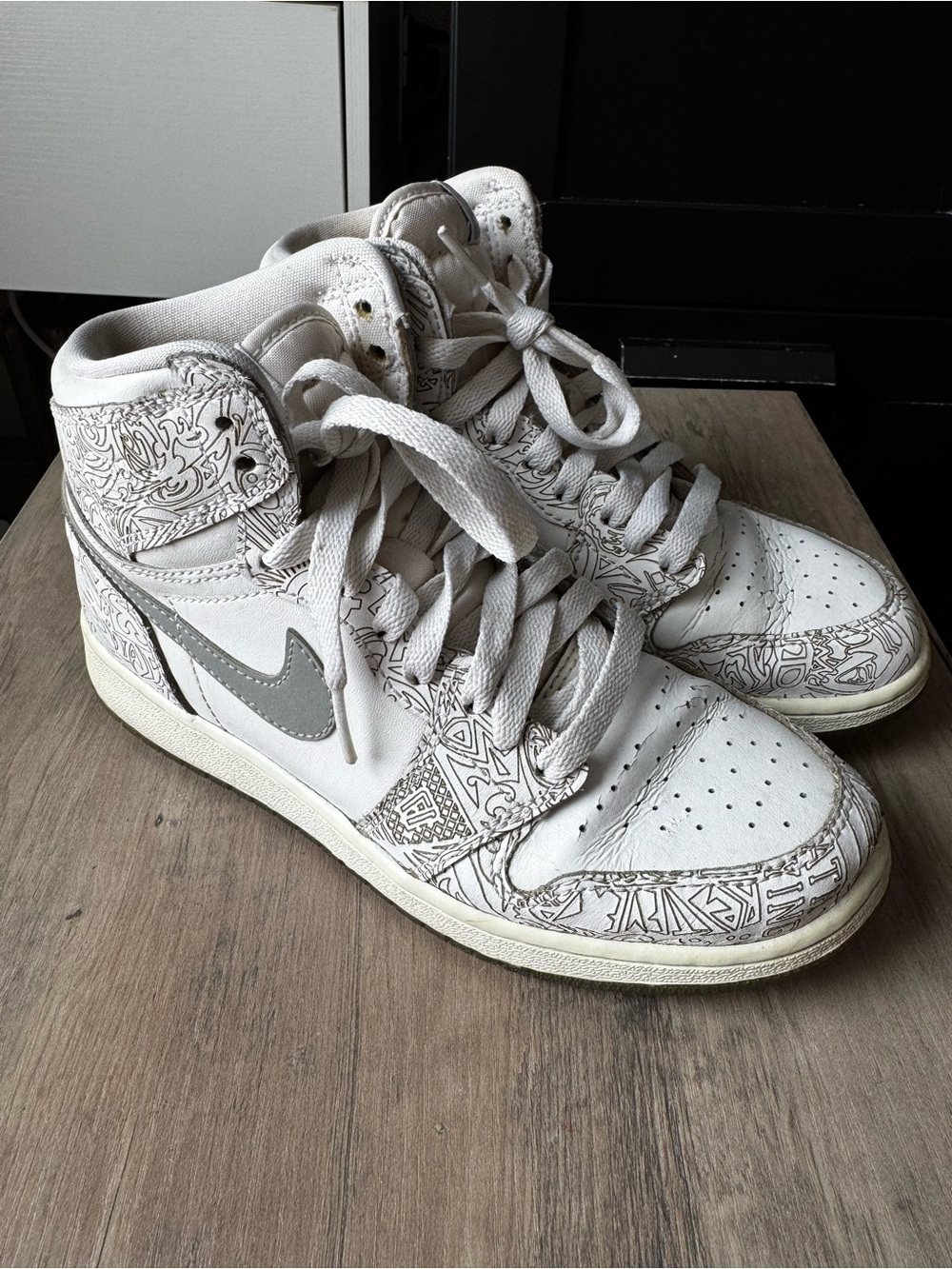 Laser Jordan 1s